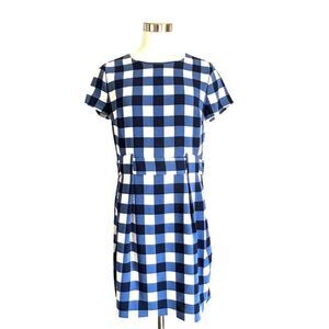 Cynthia Steffe Blue & White Gingham Dress – Size 8